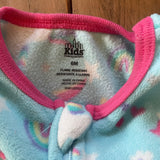 Unicorns & Rainbows Fleece Zip Up Pajama | Kids Headquarters