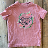 Pink Flower Girl Shirt | 2T