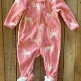 Pink Unicorns Fleece Zip Up Pajama | Carter's