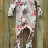 Flowers Zip Up Pajama | 12-18 mo | Carter's