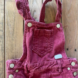 Maroon Corduroy Overalls | 7 for All Mankind