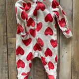Little Hearts Zip Up Pajama | Old Navy