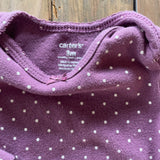 Purple Polka Dots Long Sleeve Onesie | Carter's