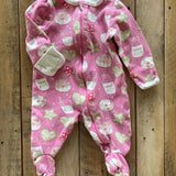 Milk & Cookies Zip Up Pajama | Wonder Nation