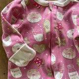 Milk & Cookies Zip Up Pajama | Wonder Nation