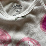 Pink Strawberry Onesie | 9-12 mo | Carter's