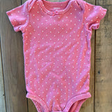 Pink Poldkadots Onesie | 6-9 mo | Carter's