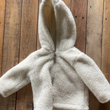 White Sherpa Hoodie | 0-3 mo | Carter's