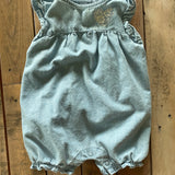 Denim Heart Romper | 0-3 mo | Carter's