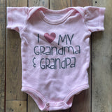 Love Gma and Gpa Onesie | 0-3 mo