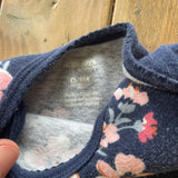 Navy Flower Onesie | 0-3 mo | Carter's