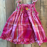 Floral Plaid Dress | 6-9 mo | Gegrge