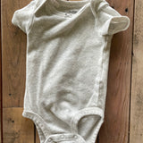 Plain Grey Onesie | 0-3 mo | Carter's