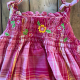 Floral Plaid Dress | 6-9 mo | Gegrge