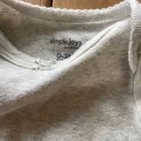 Plain Grey Onesie | 0-3 mo | Carter's