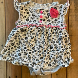 Leopard Dress Onesie | 6-9 mo