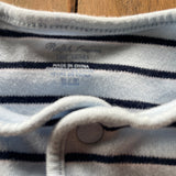 Blue Striped Snap Up Romper | 3-6 mo | Ralph Lauren