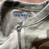 Camo Zip Up Pajama | 3-6 mo | Old Navy