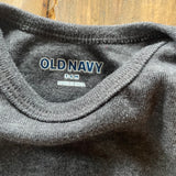 Dark Grey Onesie | 3-6 mo | Old Navy