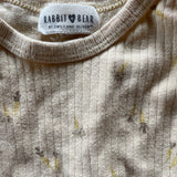 Little Carrots Onesie | 3-6 mo | Rabbit + Bear