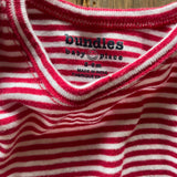 Red Striped Onesie | 3-6 mo | Bundles
