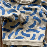 Abstract Blue Sweat Set | Young Days