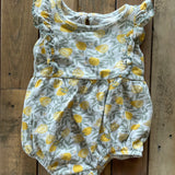 Lemons Romper | 3-6 mo | Wonder Nation