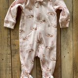 Pink Cows Zip Up Pajama | 3-6 mo | Carter's