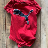Red Puma Short Sleeve Onesie | Puma