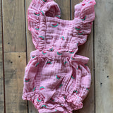 Watermelon Romper | 3-6 mo | Old Navy