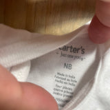 Plain White Onesie | newborn