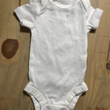 Plain White Onesie | newborn