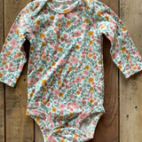 Floral Long Sleeve Onesie | 3-6 mo | Carter's
