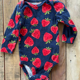 Strawberry Long Sleeve Onesie | 3-6 mo | Carter's