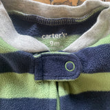 Fleece Striped Truck Zip Up Pajama | Carter's