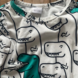 Bold Dinos Long Sleeve Onesie | Unbranded