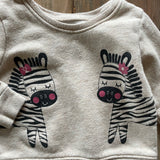Zebra Crewneck Sweater | 12-18 mo | Garanimals