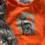 Camo & Hunter Orange Long Sleeve Onesie | Carharrt
