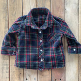 Flannel Snap Up Long Sleeve | Stephan Baby