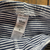 Blue Striped Leggings | 12-18 mo | Carter's
