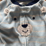 Striped Bear Fleece Zip Up Pajama | Carter's