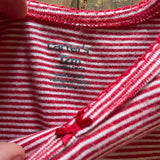 Red Striped Onesie | 9-12 mo | Carter's