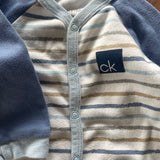 Snap Up Striped Romper | Calvin Klein
