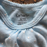 Blue Polka Dot Onesie | 9-12 mo | Carter's