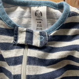 Blue Striped Zip Up Pajama | Gerber