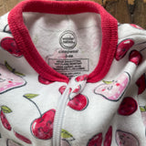 Little Cherries Zip Up Pajama | Wonder Nation