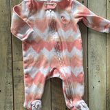 Chevron Tye Dye Flamingo Zip Up Pajama | Carter's