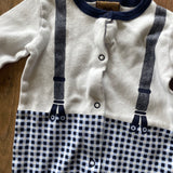 Old Man Romper | 3-6 months