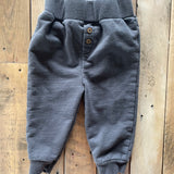 Dark Grey Button Detail Pants | Rene Rafe