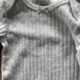 Light Grey Ribbed Long Sleeve Onesie | Carter's